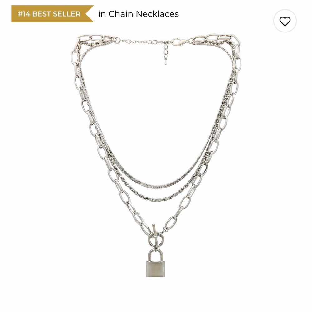 Petit moments - Lock Chain Necklace in silver
